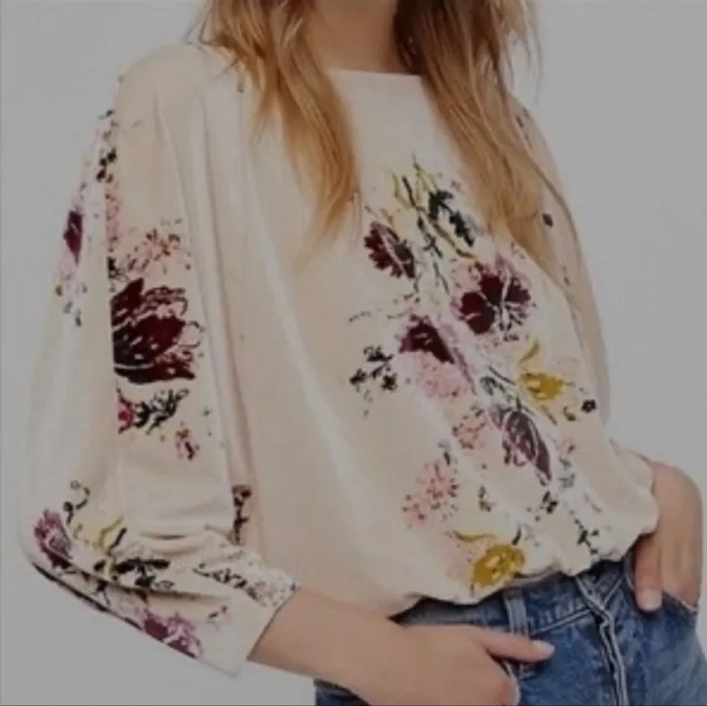 EUC🔹️XS Velvet Slouchy Babe Bodysuit in Neutral Combo